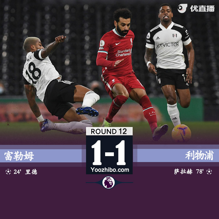 <a href=/zuqiu_jingcai/liverpool/ target=_blank class=infotextkey>利物浦</a>1-1富勒姆