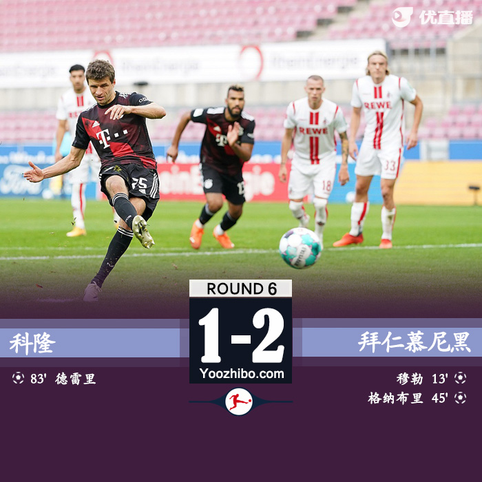 <a href=/zuqiu_jingcai/bayern/ target=_blank class=infotextkey>拜仁</a>慕尼黑2-1科隆