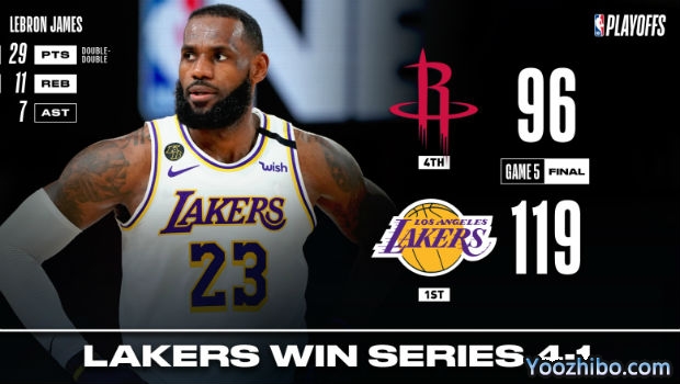 <a href=/lanqiu_jingcai/lakers/ target=_blank class=infotextkey>湖人</a>大胜<a href=/lanqiu_jingcai/rockets/ target=_blank class=infotextkey>火箭</a>大比分4-1晋级西决